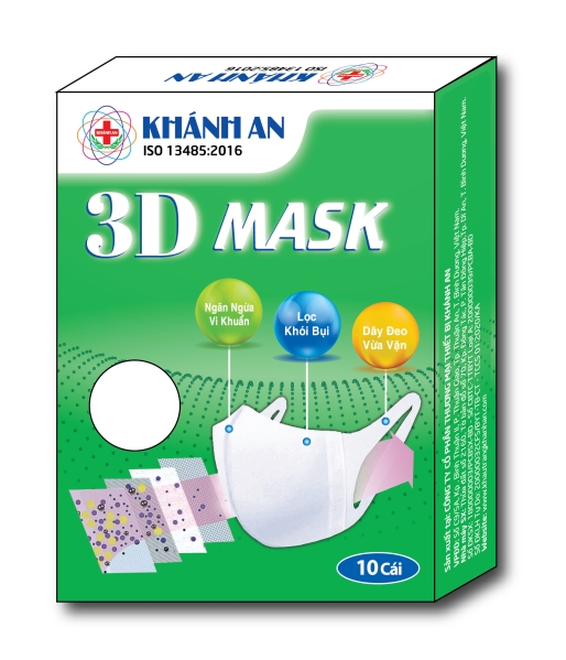 Khẩu trang y tế 3D Mask - Khẩu Trang Y Tế Khánh An - Công Ty Cổ Phần Thương Mại Thiết Bị Khánh An